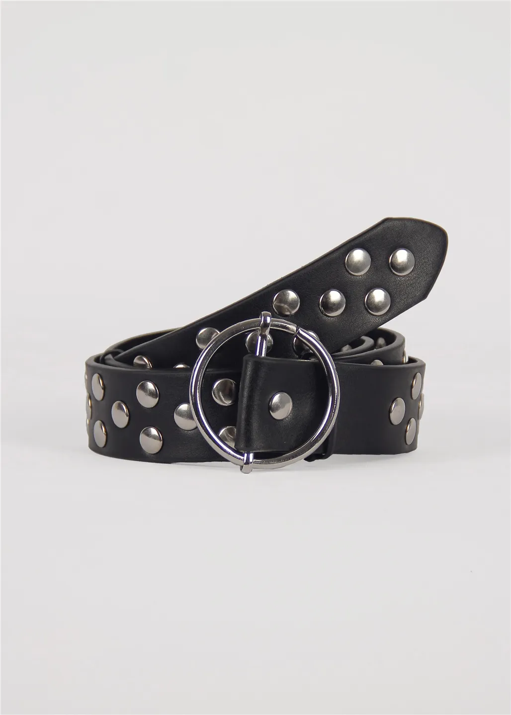 Siyah zımbalı Kadin Kemer